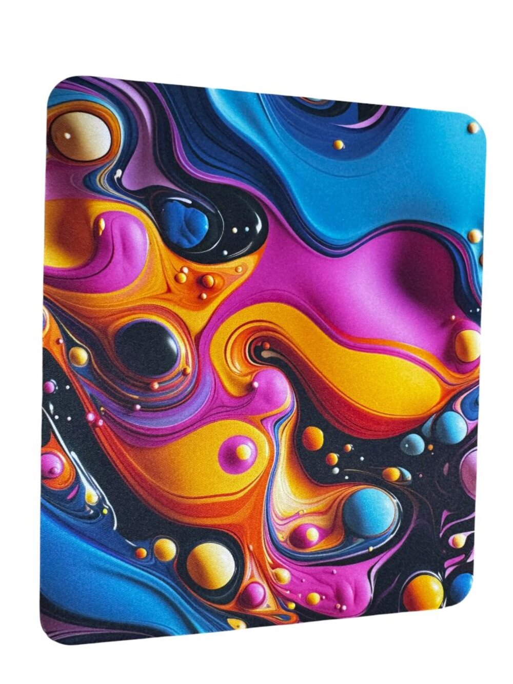 Abstract Liquid Art Mouse Pad,  Non-Slip Rubber Base